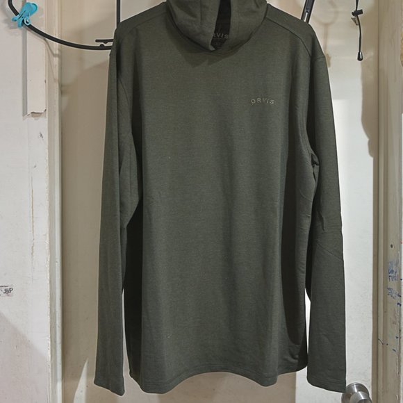 Orvis men Northpoint pullover hoodie XL XXL L M in GREEN - Picture 3 of 10